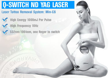 피부 처리 Pico 레이저 기계 염색을 위한 Q에 의하여 전환되는 ND YAG 레이저