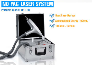 머리 제거, ND YAG Q를 위한 다이오드 레이저 650nm ND YAG 레이저 처리는 레이저를 전환했습니다
