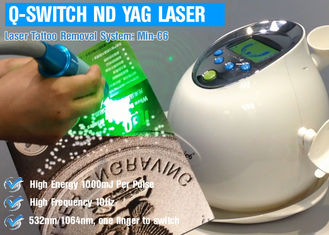 1064nm Q 스위치 레이저 문신 제거 기계, 머리 제거를 위한 ND Yag 레이저
