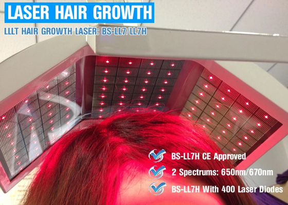 머리 치료 LLLT 레이저 치료는 진짜 다이오드 레이저 머리 재성장 기계를 가진 머리를 성장합니다