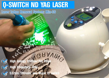 머리 제거/염색 제거를 위한 공기 냉각 ND YAG 레이저 처리를 급수하십시오