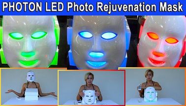 Photodynamic LED 얼굴 가면 매일 아름다움 계기 반대로 여드름에 의하여 주문을 받아서 만들어지는 로고
