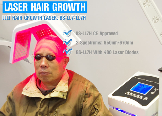 650nm/670nm 파장 머리 레이저 성장 기계 에너지 조정가능한 세륨 ISO13485